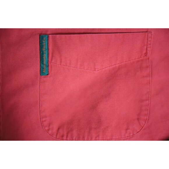 Abercrombie & Fitch Button Up Shirt Mens M Red Button Down Collared Long Sleeve - Picture 4 of 9